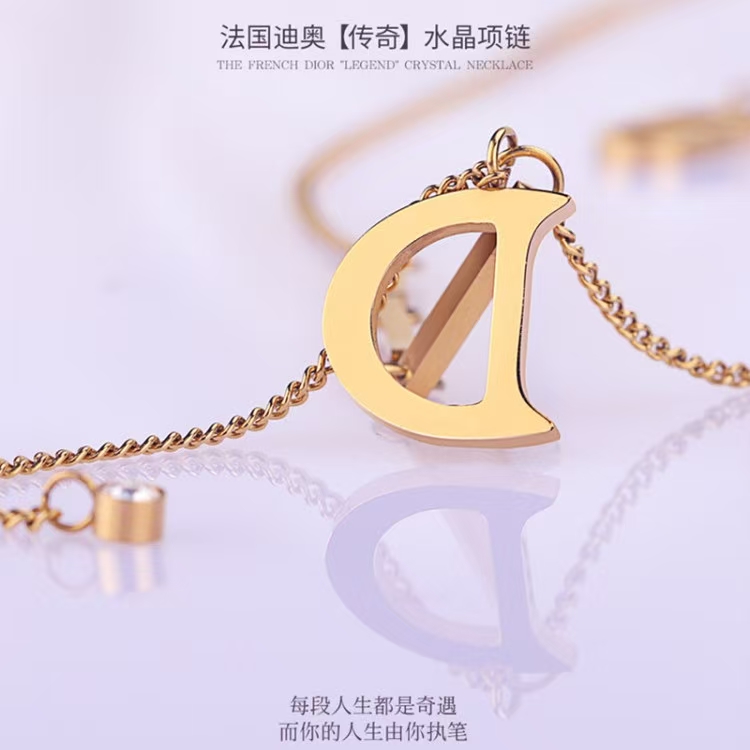 法国迪奥传奇项链小众轻奢高级感流苏项链锁骨链